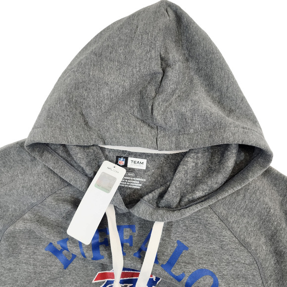 Buffalo Bills Gray Pullover Hoodie Sweatshirt Authentic NFL Team Apparel L - Picture 7 of 8